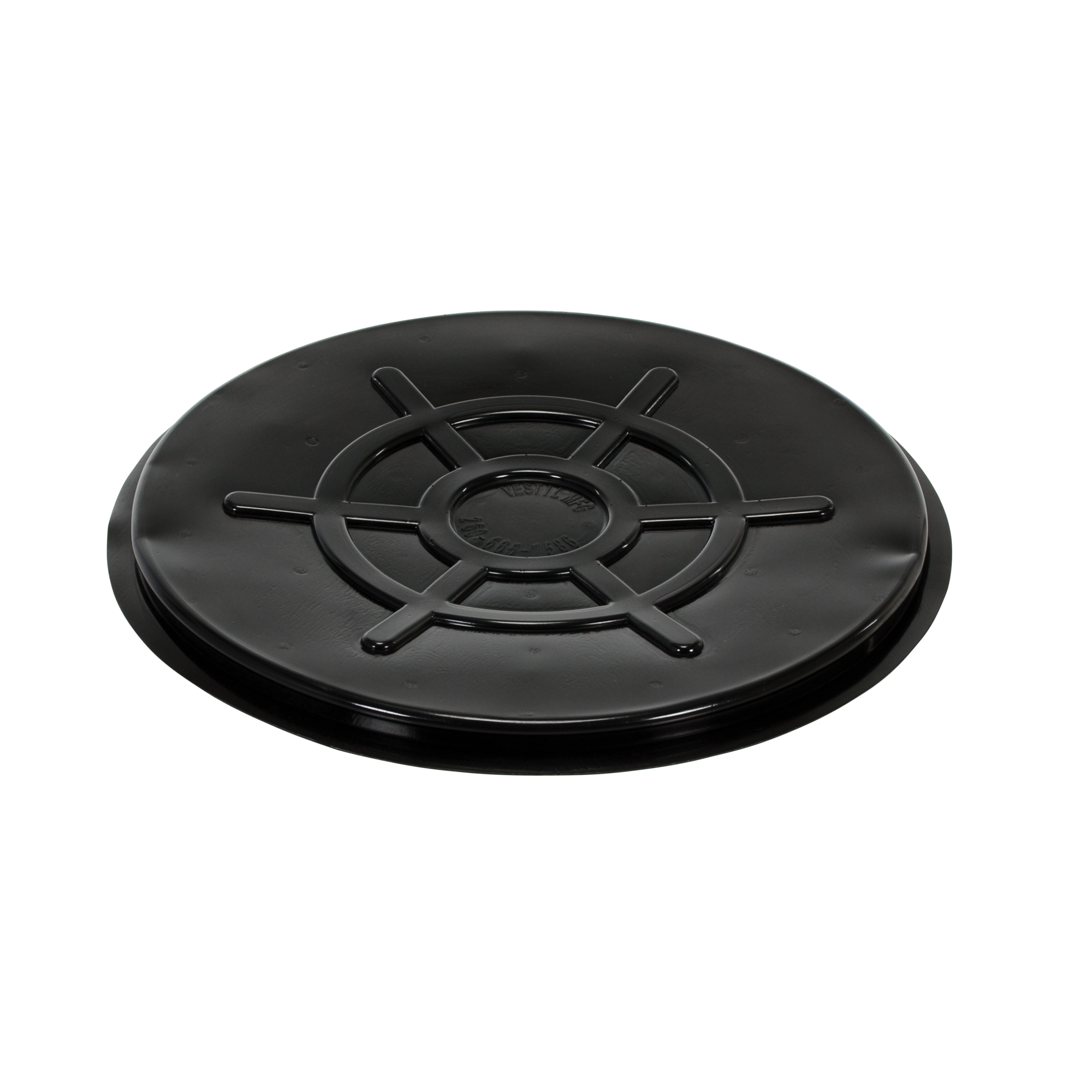 Vestil Polyethylene Drum Cover Closed Head 55 Gallon Black